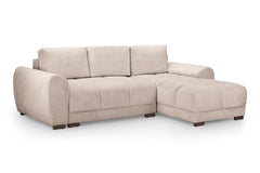 Nuvola Universal Corner Sofa Bed with Storage – Large Velvet Sofabed