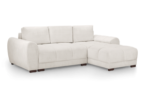 Nuvola Universal Corner Sofa Bed with Storage – Large Velvet Sofabed