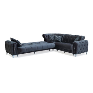 Monaco Lux Sofa Set & Corner – Premium Fabric, Deep Button Tufted, Luxury Living Room