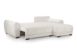 Nuvola Universal Corner Sofa Bed with Storage – Large Velvet Sofabed