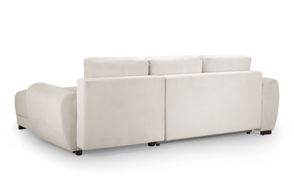 Nuvola Universal Corner Sofa Bed with Storage – Large Velvet Sofabed