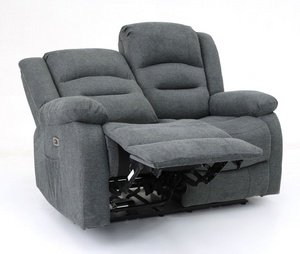 Ashford 3+2+1 Grey Fabric Electric Recliner Sofa Set – Luxury Home Cinema Suite