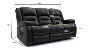 Ashford 3+2+1 Electric Recliner Sofa Set – Luxury Home Cinema Suite