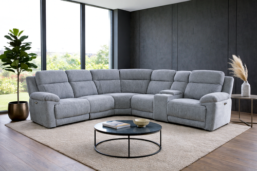 Tessuto Electric Recliner Corner Sofa – Large 5 Seater