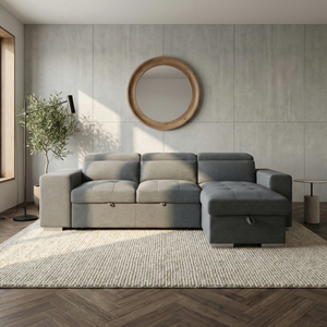 Aspect Modern L-Shape Sofa Bed with Storage