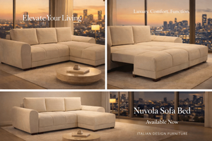 Nuvola Universal Corner Sofa Bed with Storage – Large Velvet Sofabed