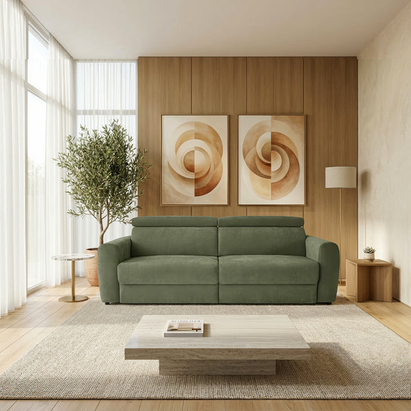 Madrid 3 Seater Electric Recliner Sofa Bed with Adjustable Headrests