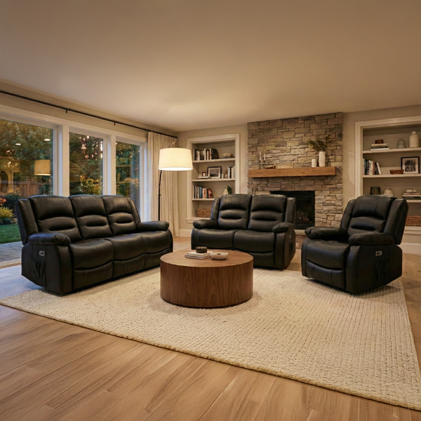 Ashford 3+2+1 Electric Recliner Sofa Set – Luxury Home Cinema Suite