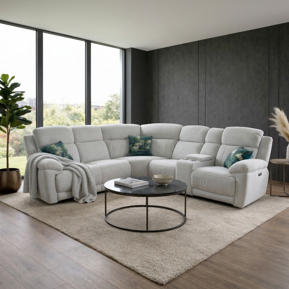 Tessuto Electric Recliner Corner Sofa – Large 5 Seater