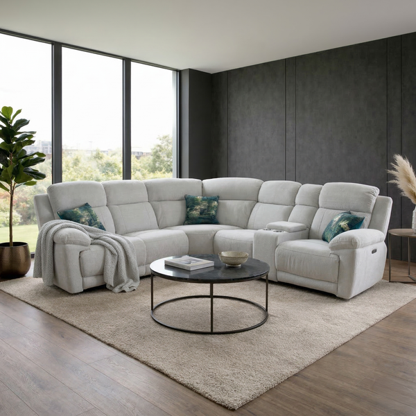 Tessuto Electric Recliner Corner Sofa – Large 5 Seater