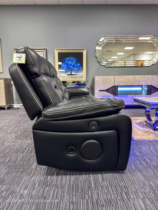 New York Electric Recliner Sofa Set with Wireless Charger Bluetooth Speakers