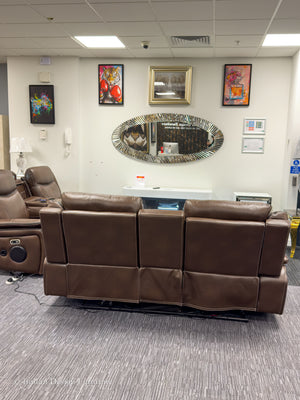 PRESTIA Premium Leather Electric Recliner Sofa Set with USB & Wireless Charging